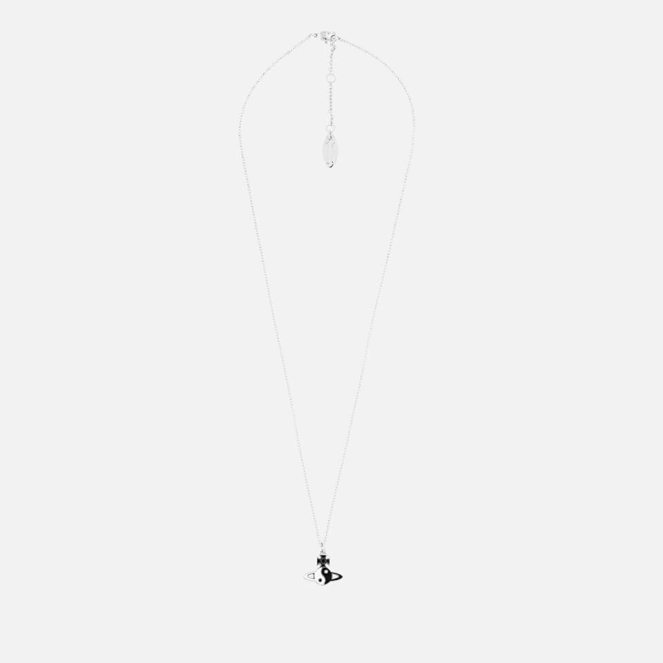 Vivienne Westwood Women's Yin Yang Pendant - White/Black/Rhodium