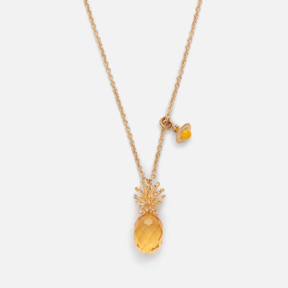 Vivienne Westwood Women's Pineapple Pendant - Citrine/Yellow/Gold