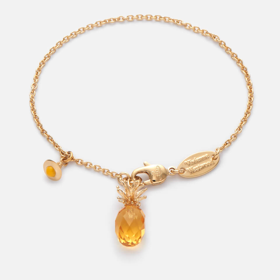 Vivienne Westwood Women's Pineapple Bracelet - Citrine/Yellow/Gold