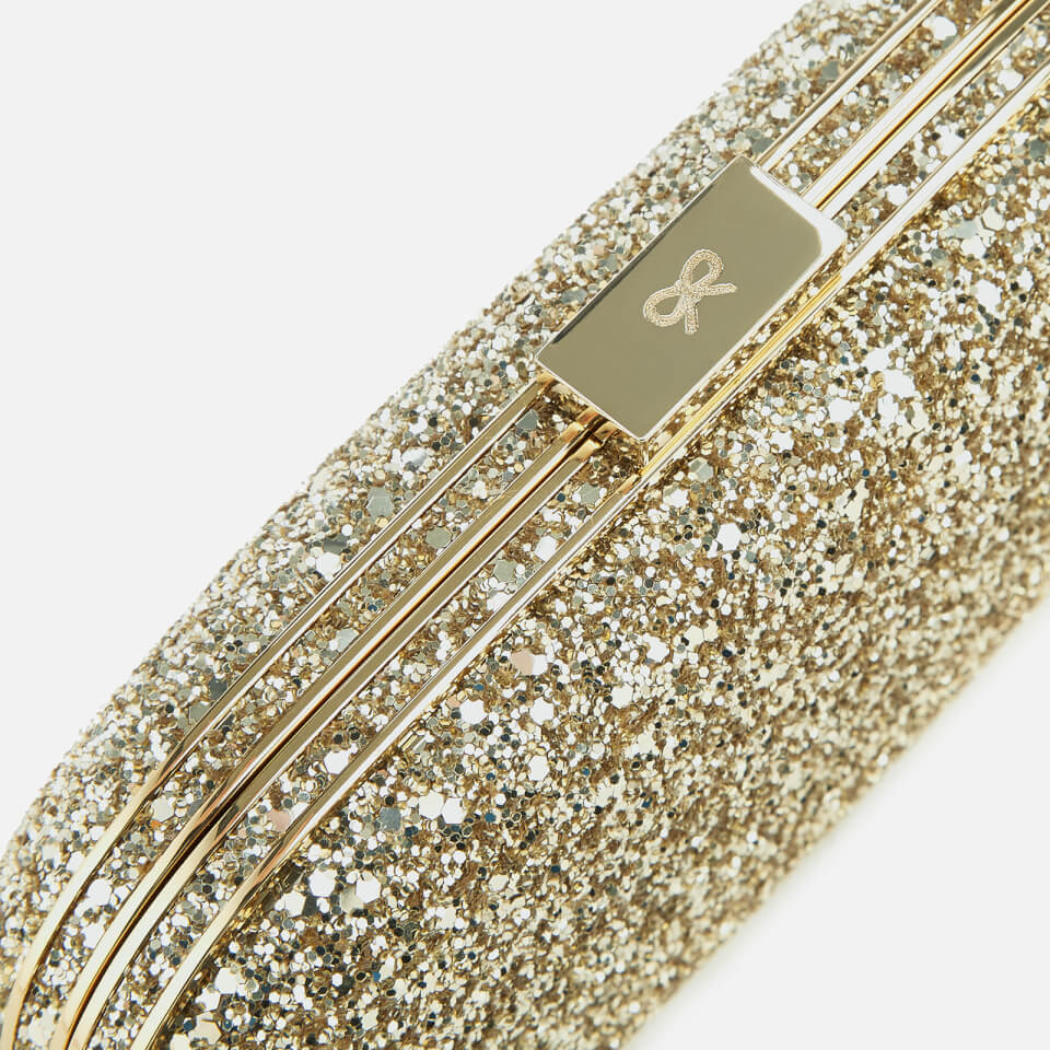 Anya Hindmarch Women's Marano Glitter Clutch Bag - Gold