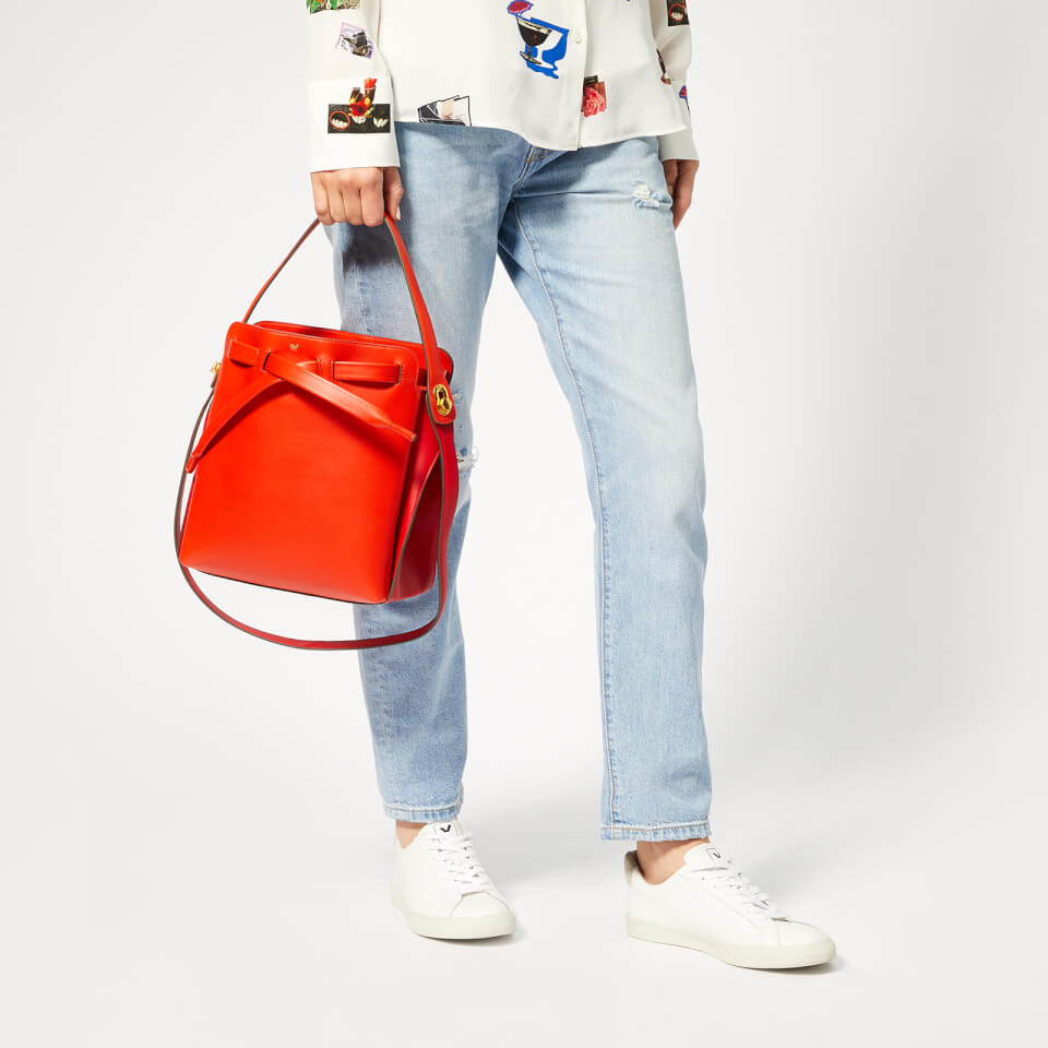 Anya Hindmarch Women's Shoelace Drawstring Mall Bag - Red