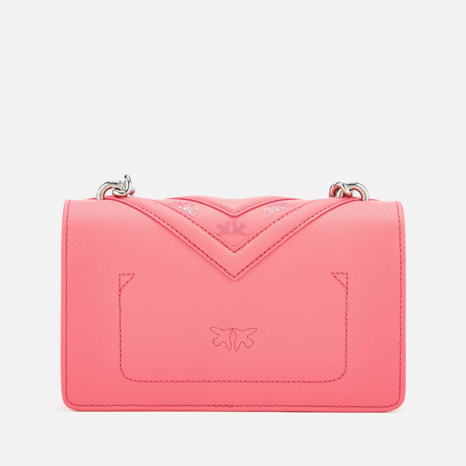 Pinko Women's Mini Love Stripes Shoulder Bag - Pink