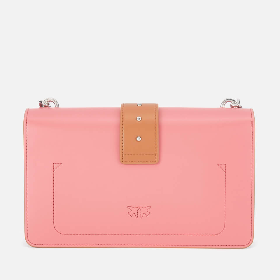 Pinko Women's Love Evolution Shoulder Bag - Tan/Pink
