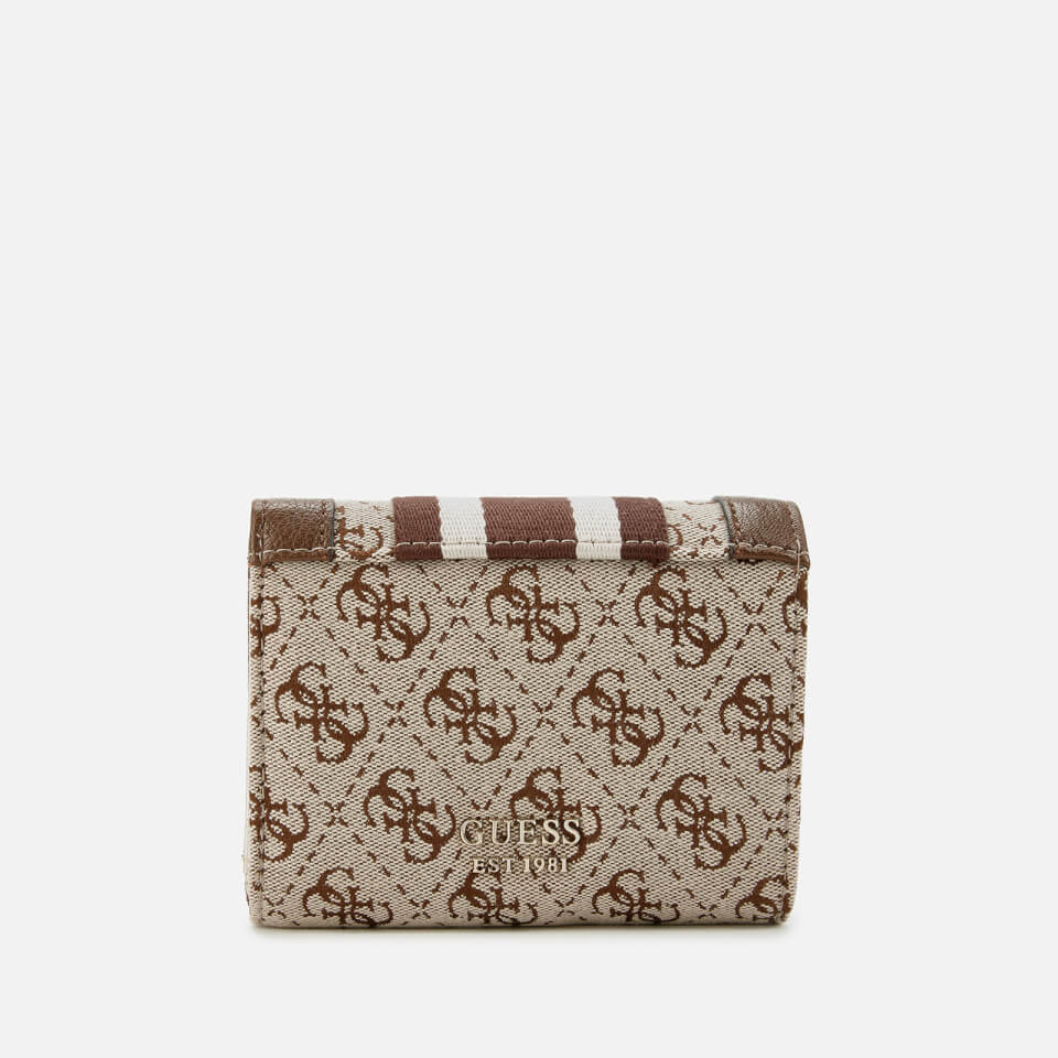 Guess Women's Vintage Small Trifold Wallet - Brown