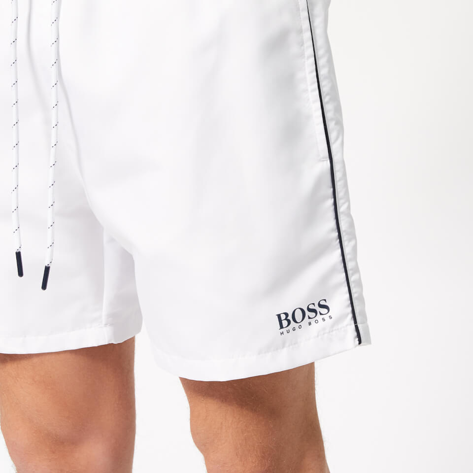 BOSS Men's Starfish Swim Shorts - White