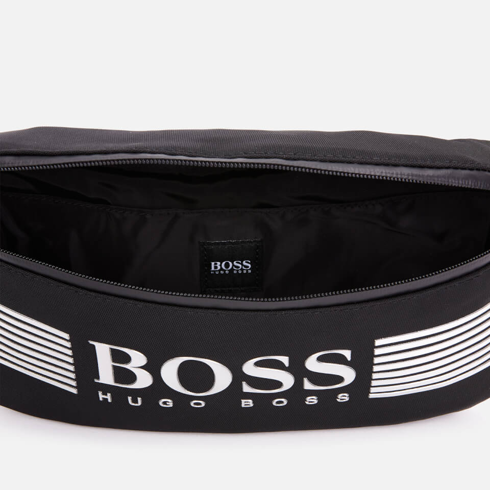 BOSS Men's Pixel Nylon Bumbag - Black/White Logo