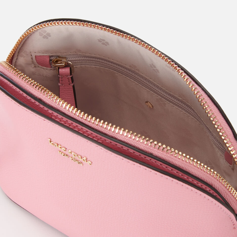 Kate Spade Sylvia Large Dome Satchel Review: an honest and detailed review  of the crossgrain leather Kate Spade Sylvia bag in Rococo Pink.