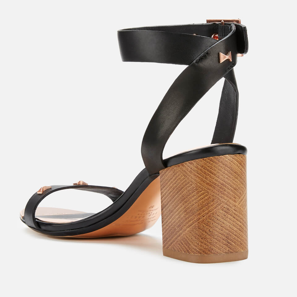 Ted Baker Women s Biah Leather Block Heeled Sandals Black Allsole
