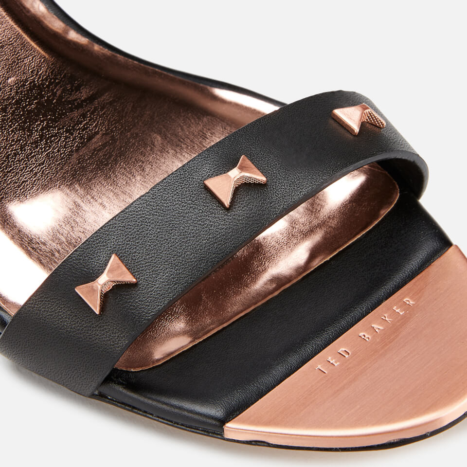 Ted Baker Women s Biah Leather Block Heeled Sandals Black Allsole