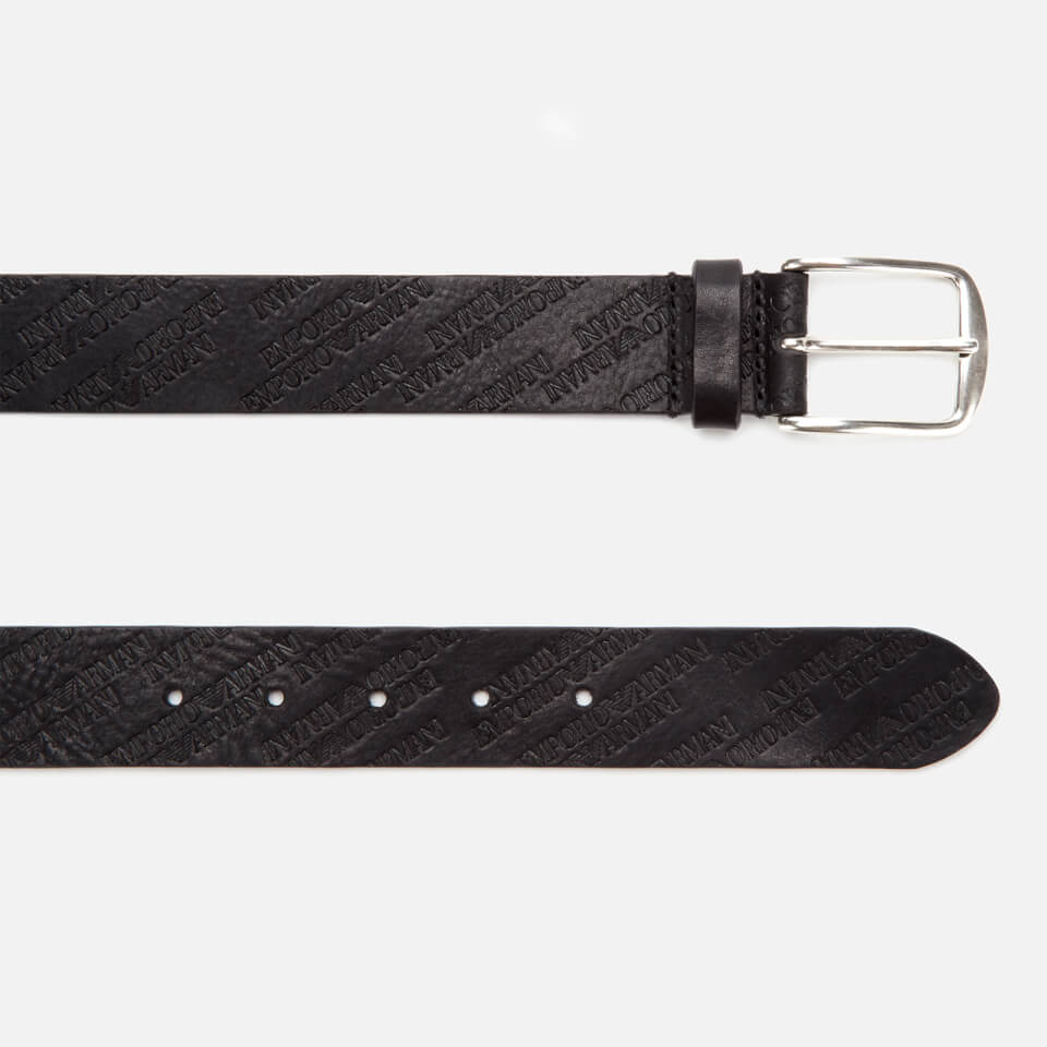 Emporio Armani Men's Smart Leather Belt - Nero