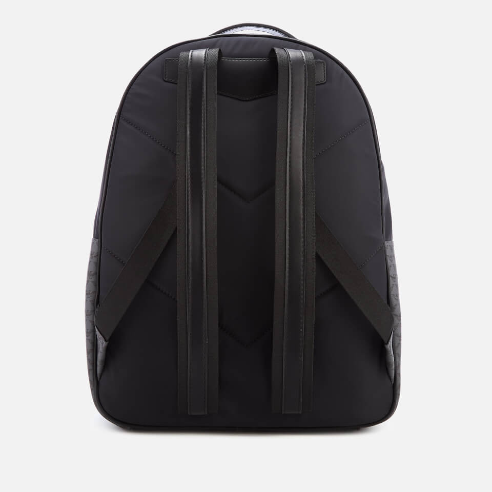 Emporio Armani Men's Nylon Backpack - Grey/black