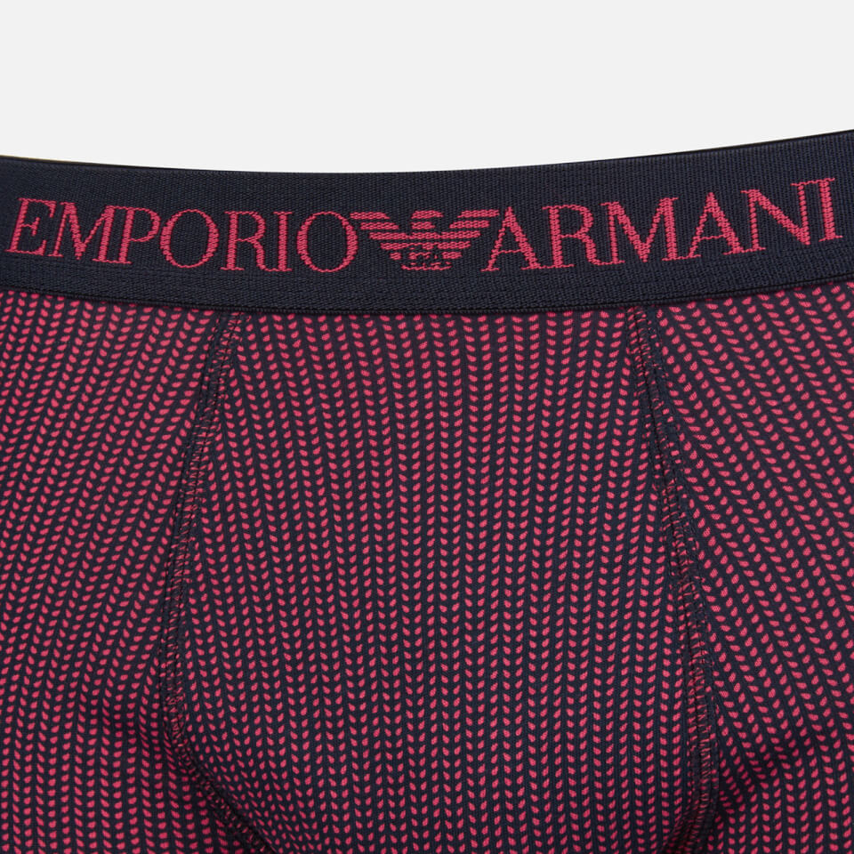 Emporio Armani Men's 3 Pack Boxer Shorts - Red