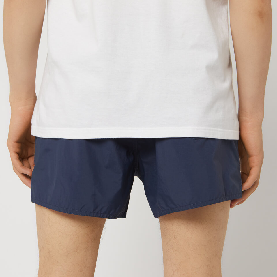 Emporio Armani Men's Embroidered Swim Shorts - Navy