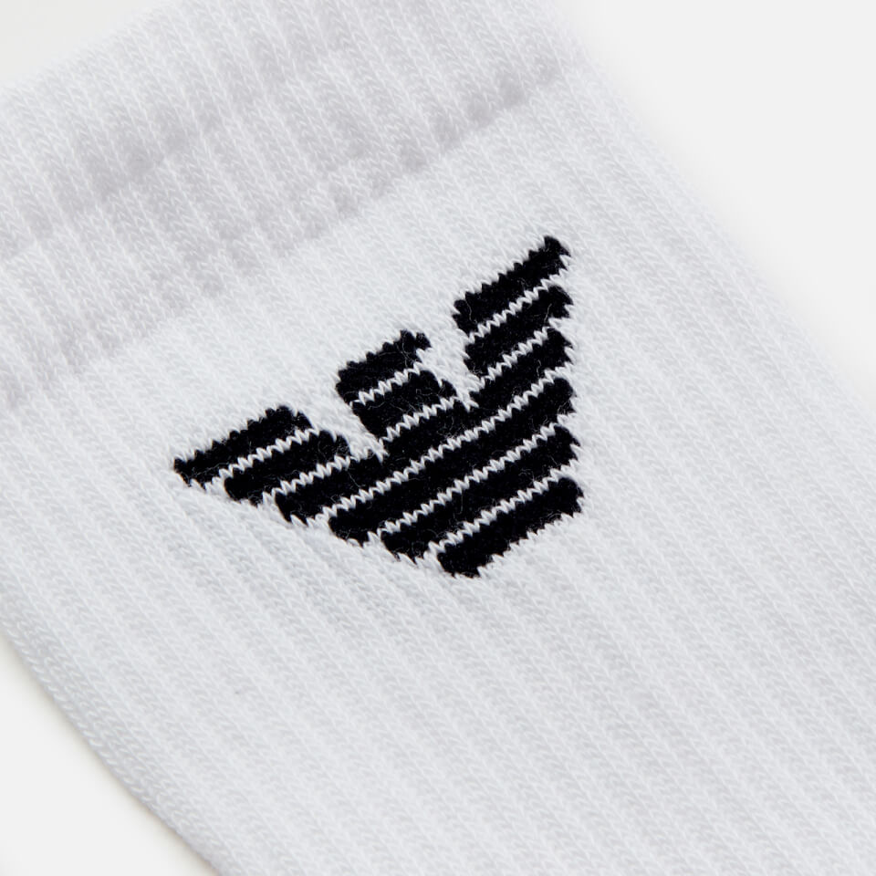 Emporio Armani Men's Short Socks - White