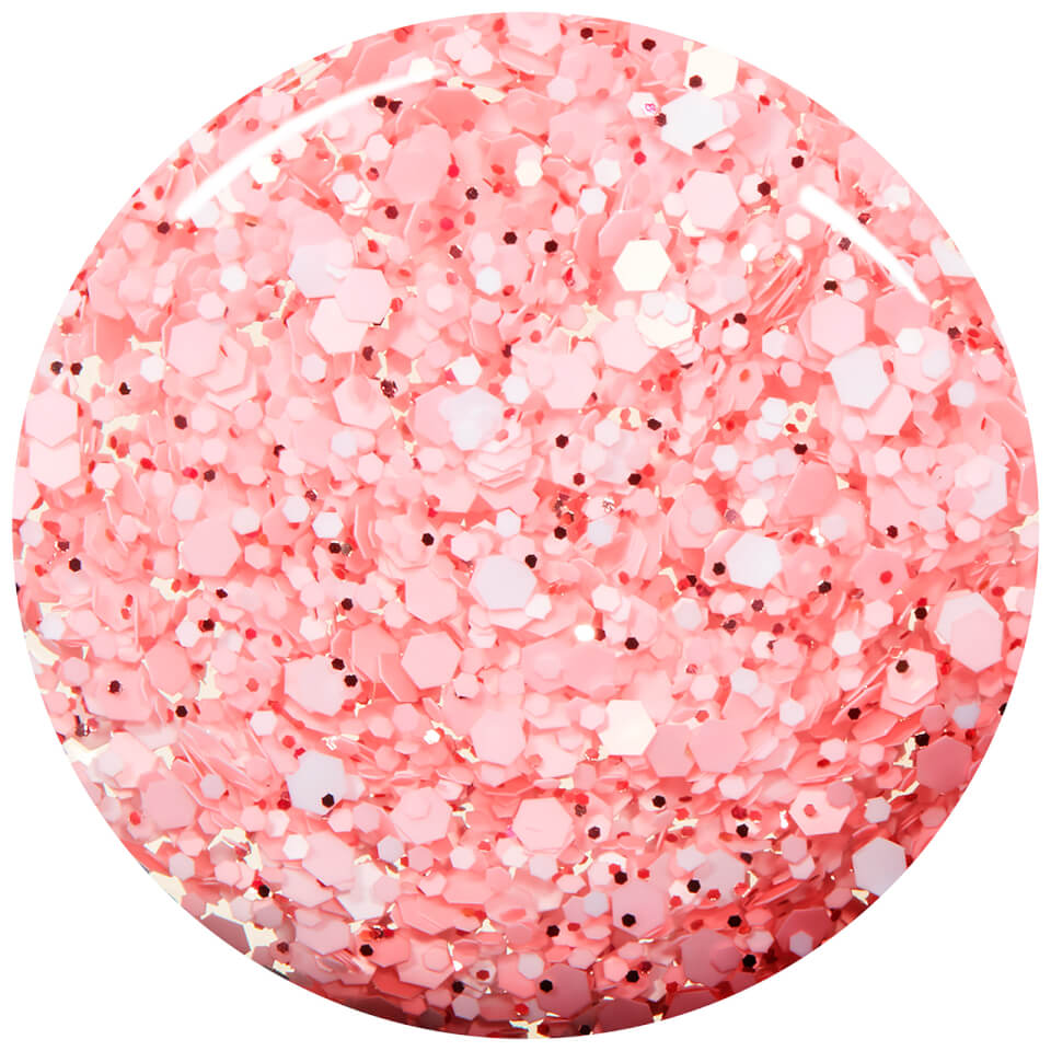 essie Galentines Valentine Collection 598 Galentine Pink Glitter Top Coat 13.5ml