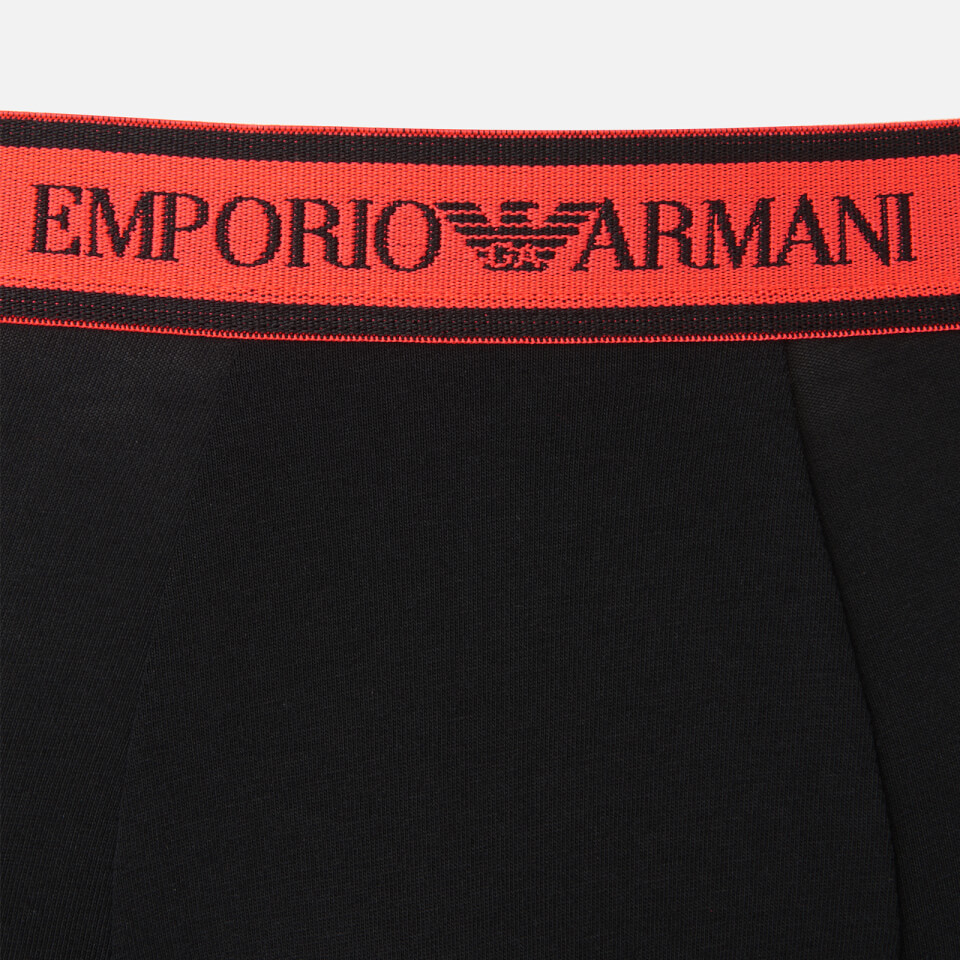 Emporio Armani Men's 3 Pack Boxer Shorts - Black