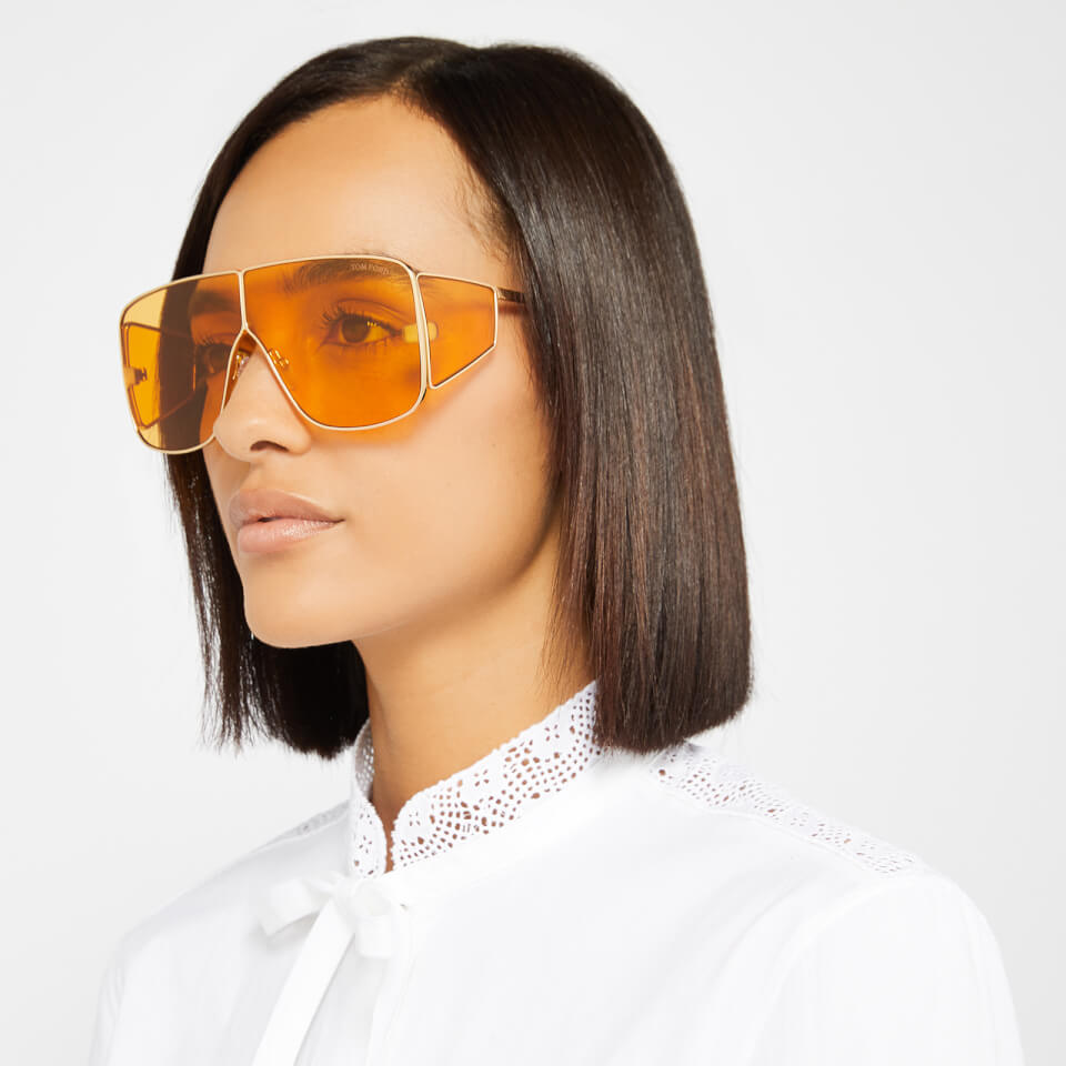 Tom Ford Women s Spector Sunglasses Gold Brown