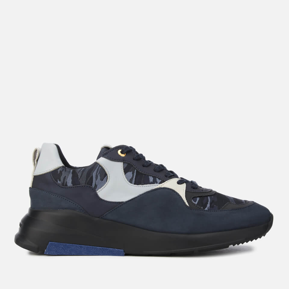 Android Homme Men s Malibu Metallic Camo Nubuck Trainers Navy Sky Allsole
