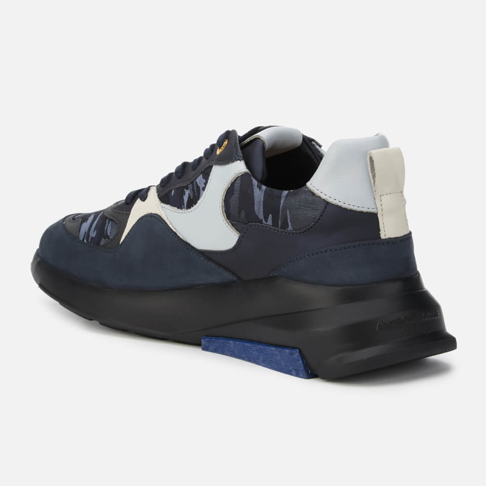 Android Homme Men s Malibu Metallic Camo Nubuck Trainers Navy Sky Allsole