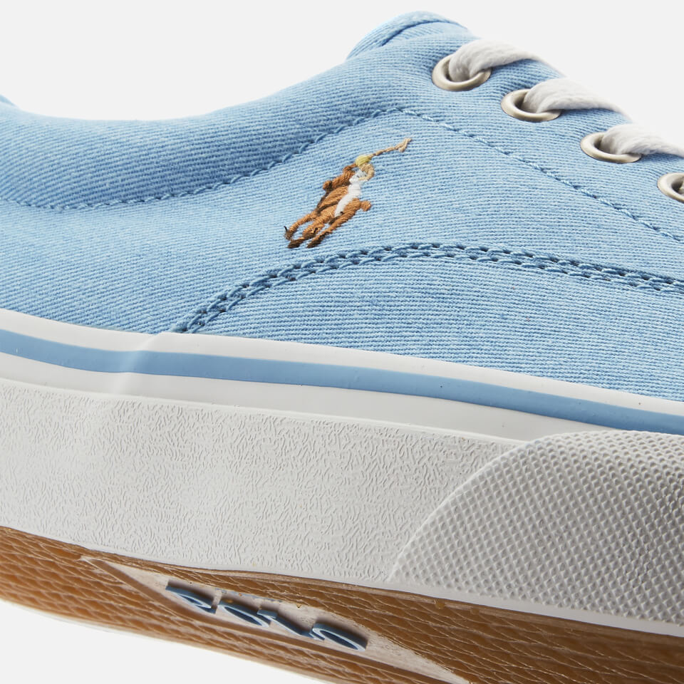 Polo Ralph Lauren Men s Thorton Washed Twill Vulcanised Trainers Collin Blue Allsole