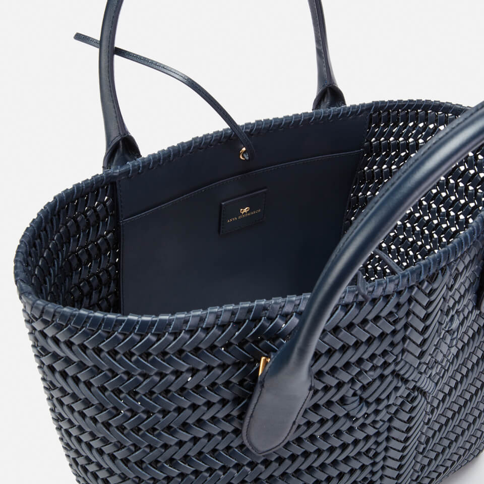 Anya Hindmarch Women's The Neeson Calf Leather Tote Bag - Marine