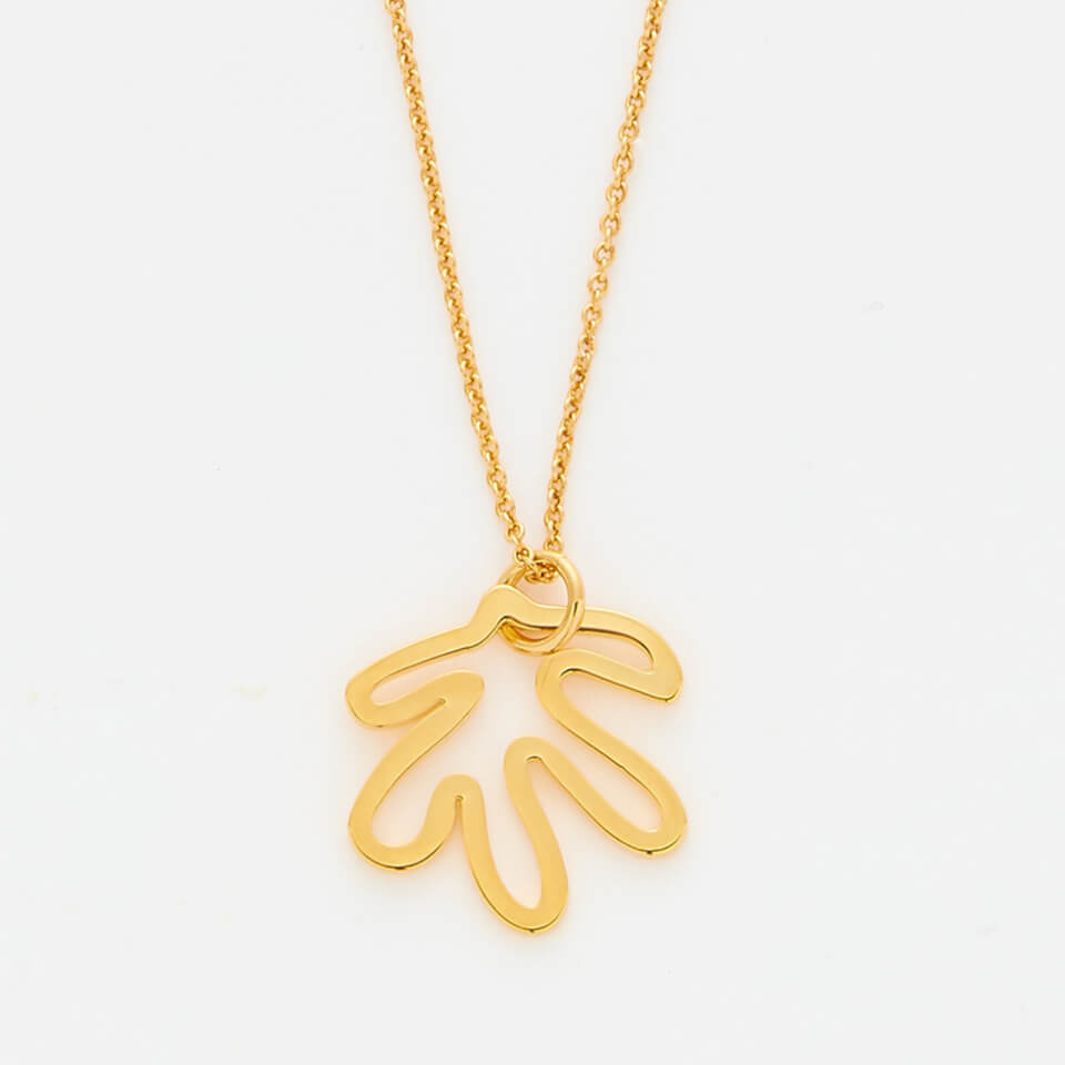 Whistles Women's Abstract Leaf Necklace - Gold