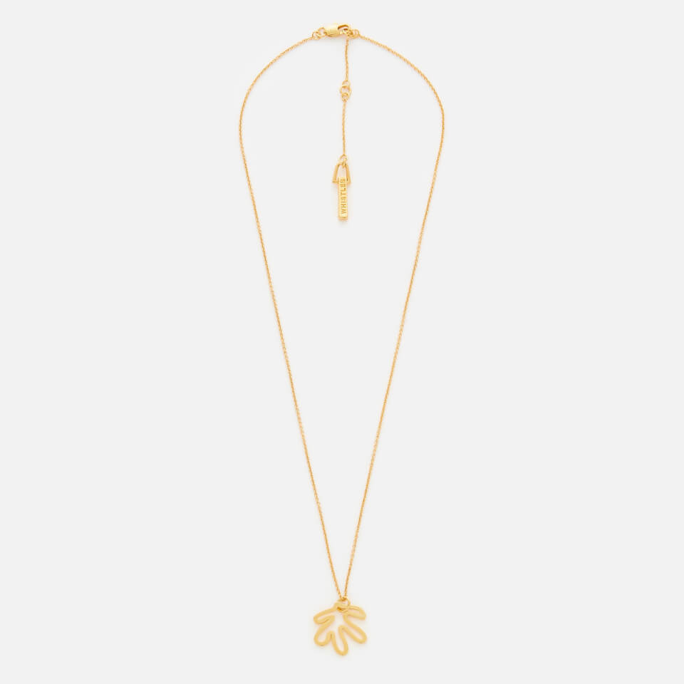Whistles Women's Abstract Leaf Necklace - Gold