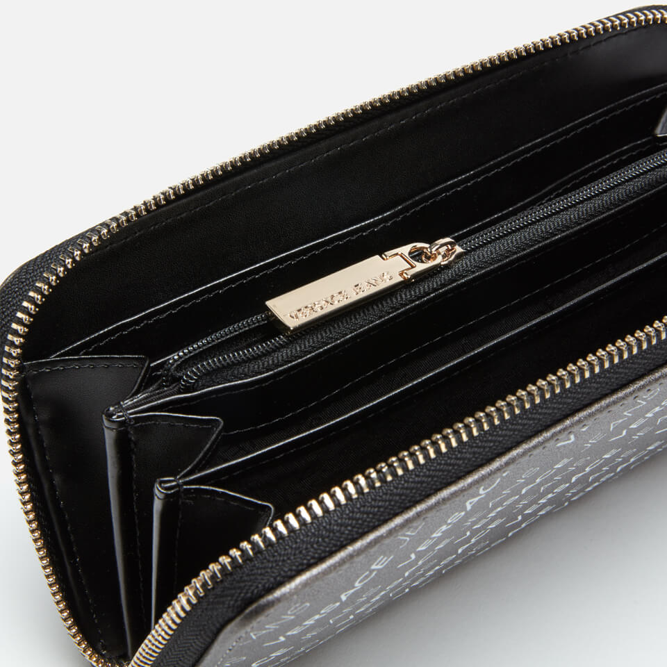 Versace Jeans Women's Large Zip Around Wallet - Black