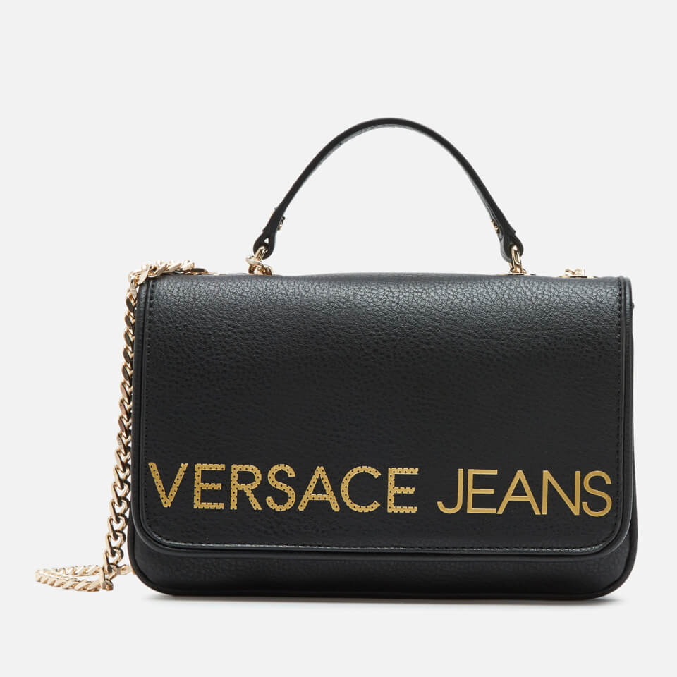 Versace Jeans Women's Logo Shoulder Bag - Black