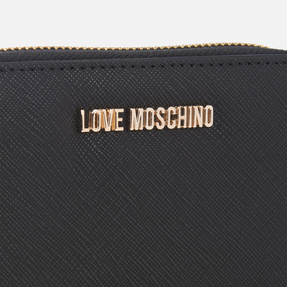 Love Moschino Women's Small Zip Around Wallet - Black