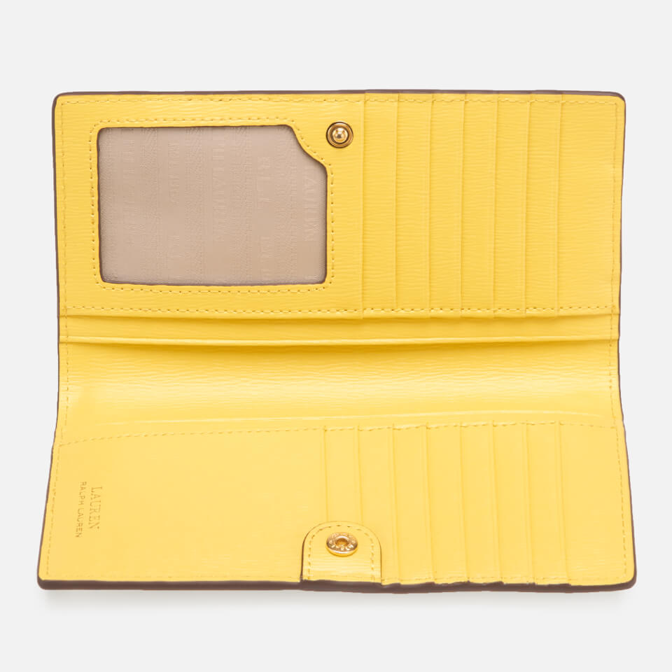 Lauren Ralph Lauren Women's Bennington Saffiano Slim Wallet - Lemon Sorbet