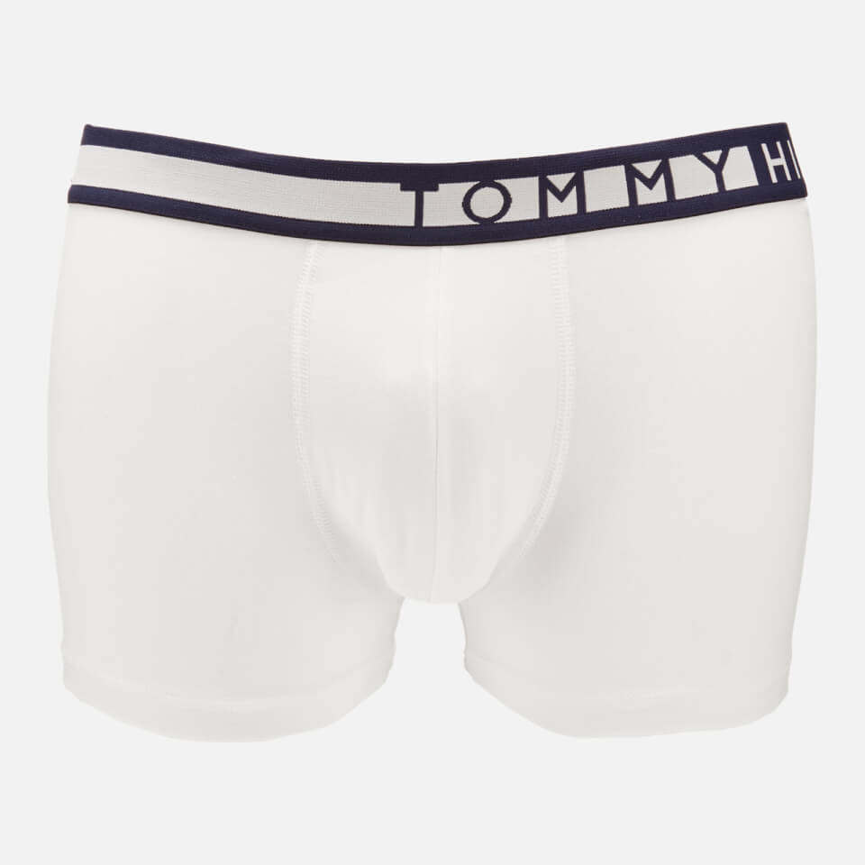 Tommy Hilfiger Men's 3 Pack Trunk Boxer Shorts - Navy Blazer/White/Tango Red