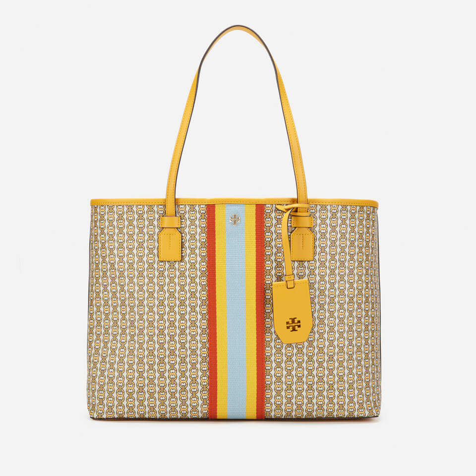 Tory Burch Women's Gemini Link Canvas Tote Bag - Daylily
