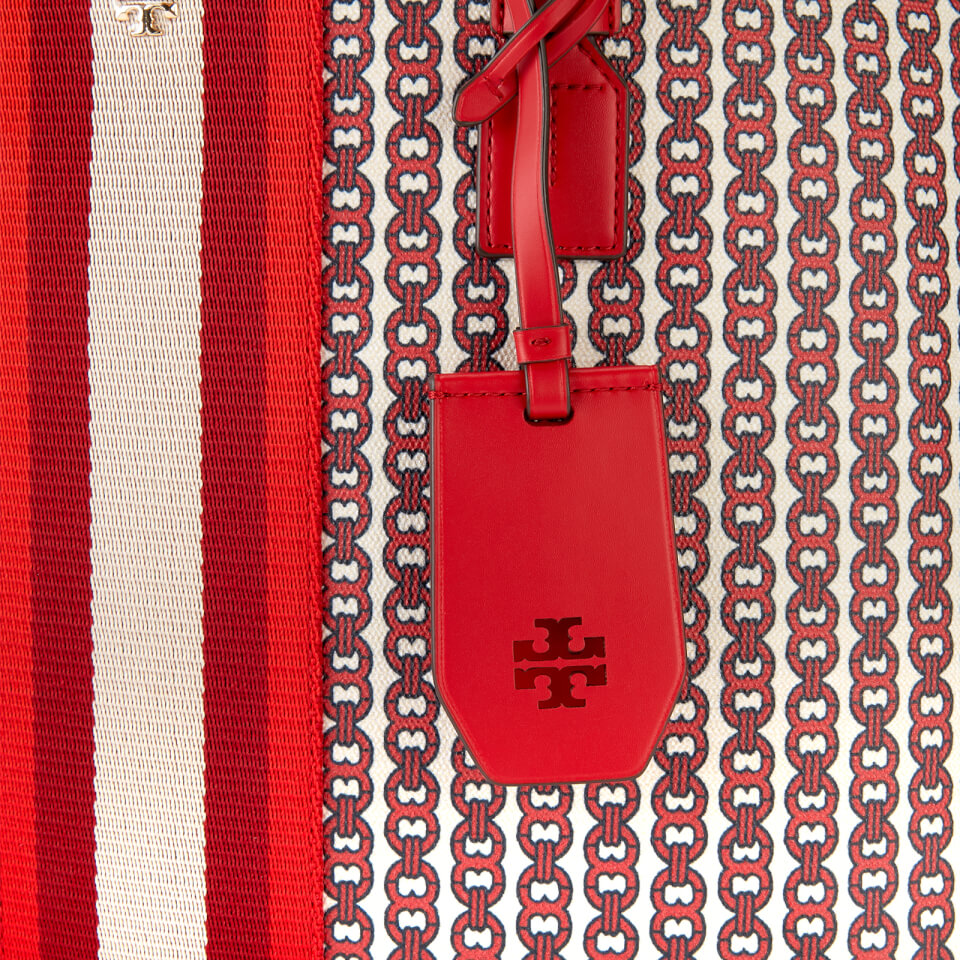 Tory Burch Women's Gemini Link Canvas Tote Bag - Liberty Red