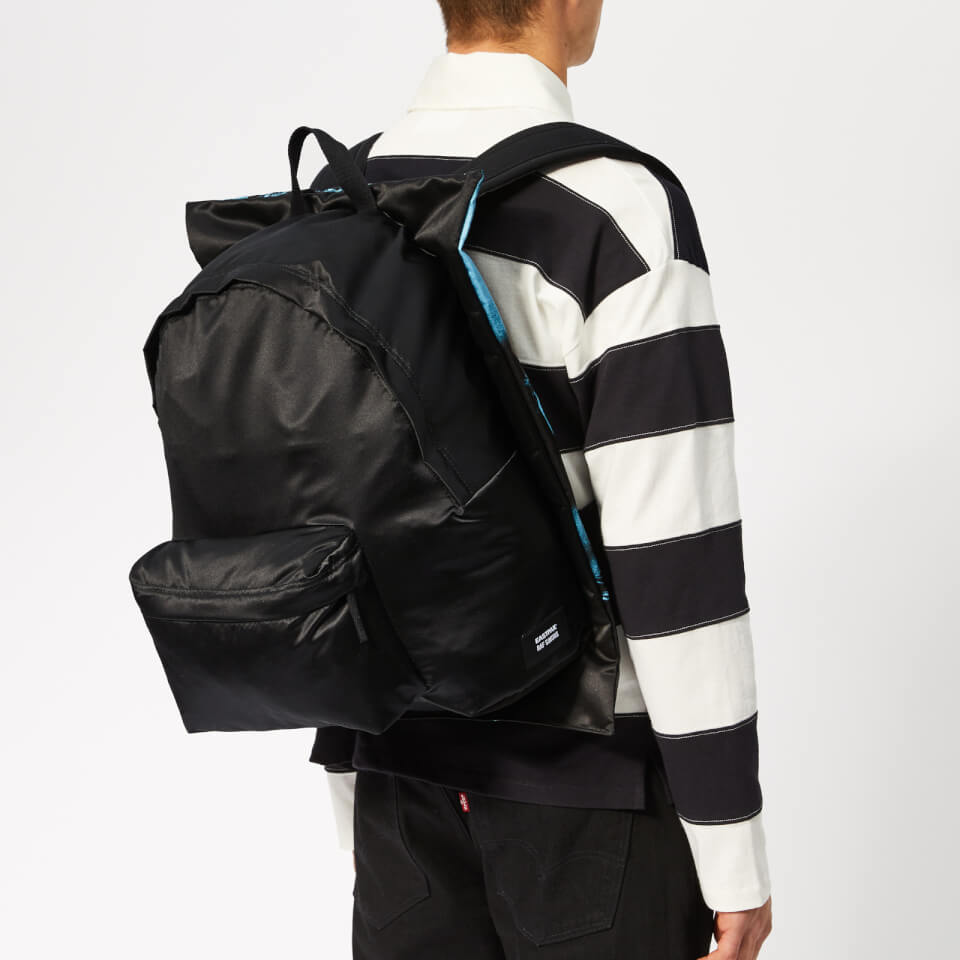 Eastpak X Raf Simons Men s Poster Padded Backpack Black Satin