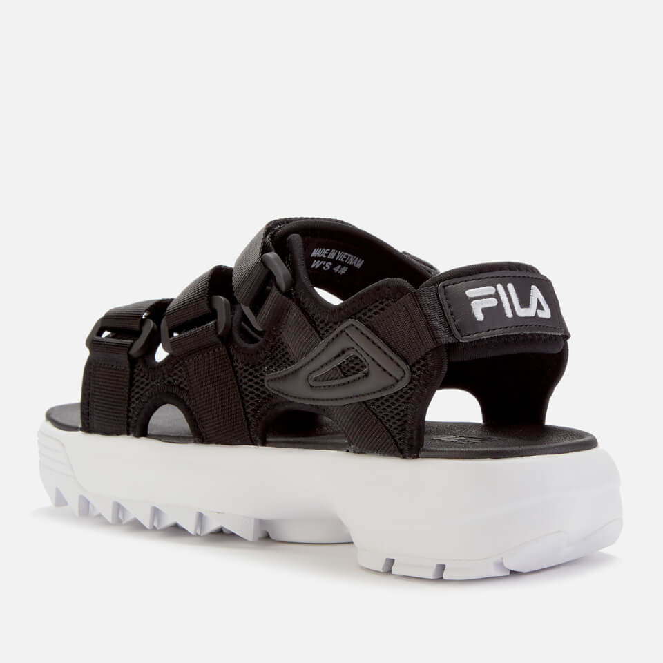 Pink fila disruptor sandals hotsell