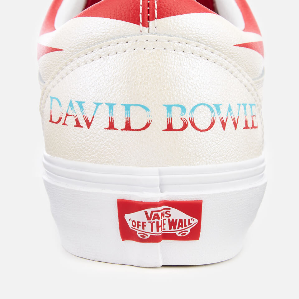 Vans x david bowie old skool aladdin sane white skate shoes cheap