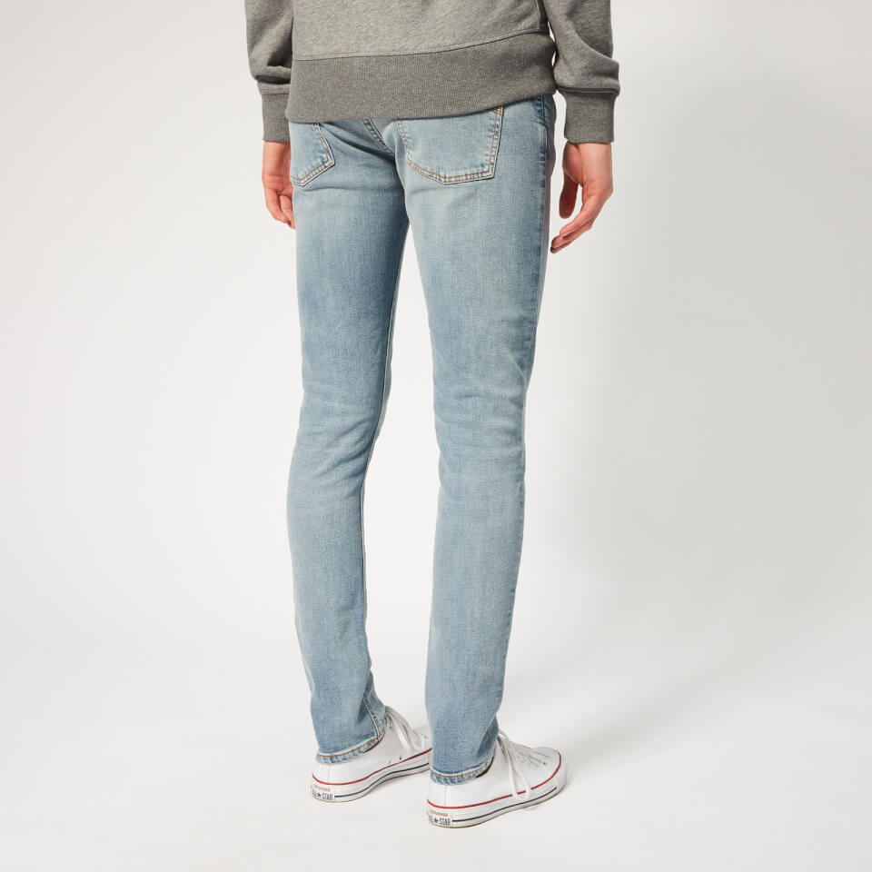 お礼や感謝伝えるプチギフト Nudie Jeans Men's Skinny Lin Jeans - Light Blue Power | Coggles パンツ