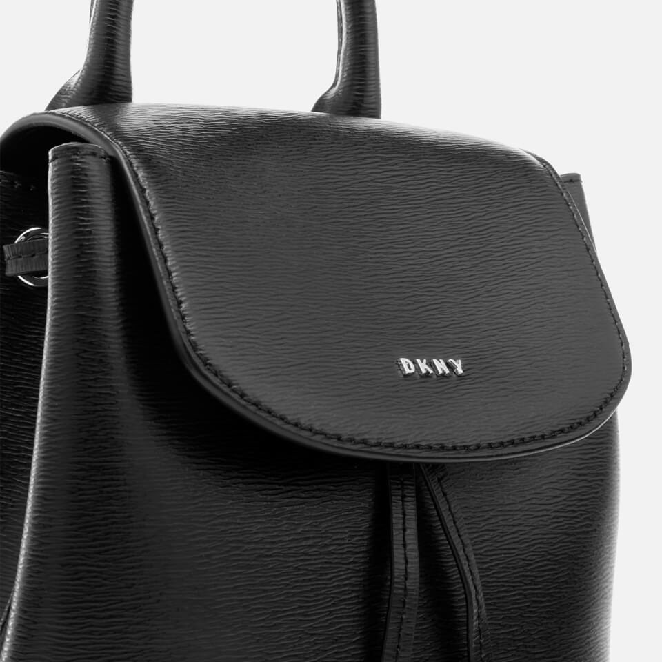 DKNY Women's Lex Small Convertible Backpack - Black/Gold