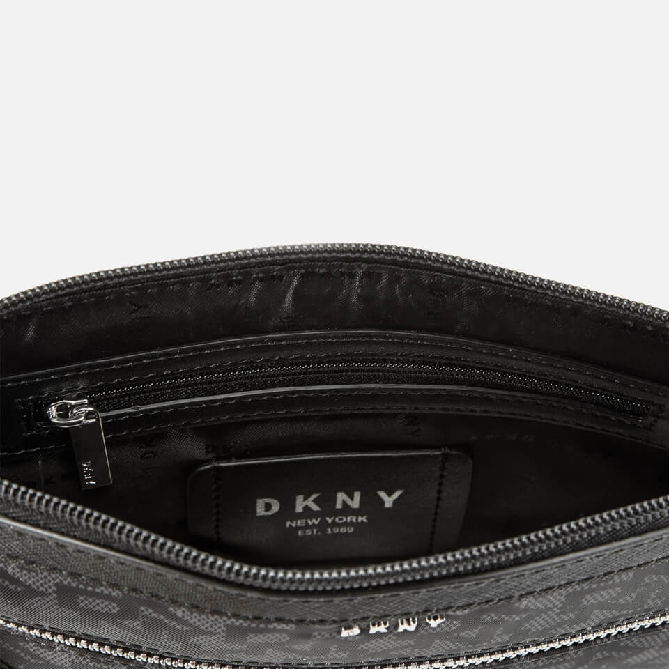 DKNY Women's Casey Zip Cross Body Bag - Black Logo