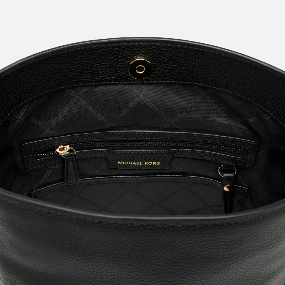 MICHAEL MICHAEL KORS Women's Brooke Medium Bucket Messenger Bag - Black