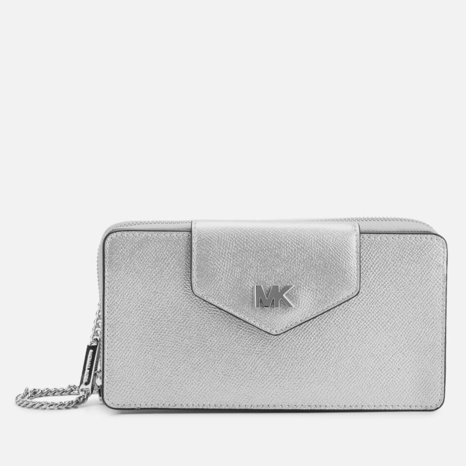 MICHAEL MICHAEL KORS Women's Small Convertible Phone Cross Body Bag - Silver