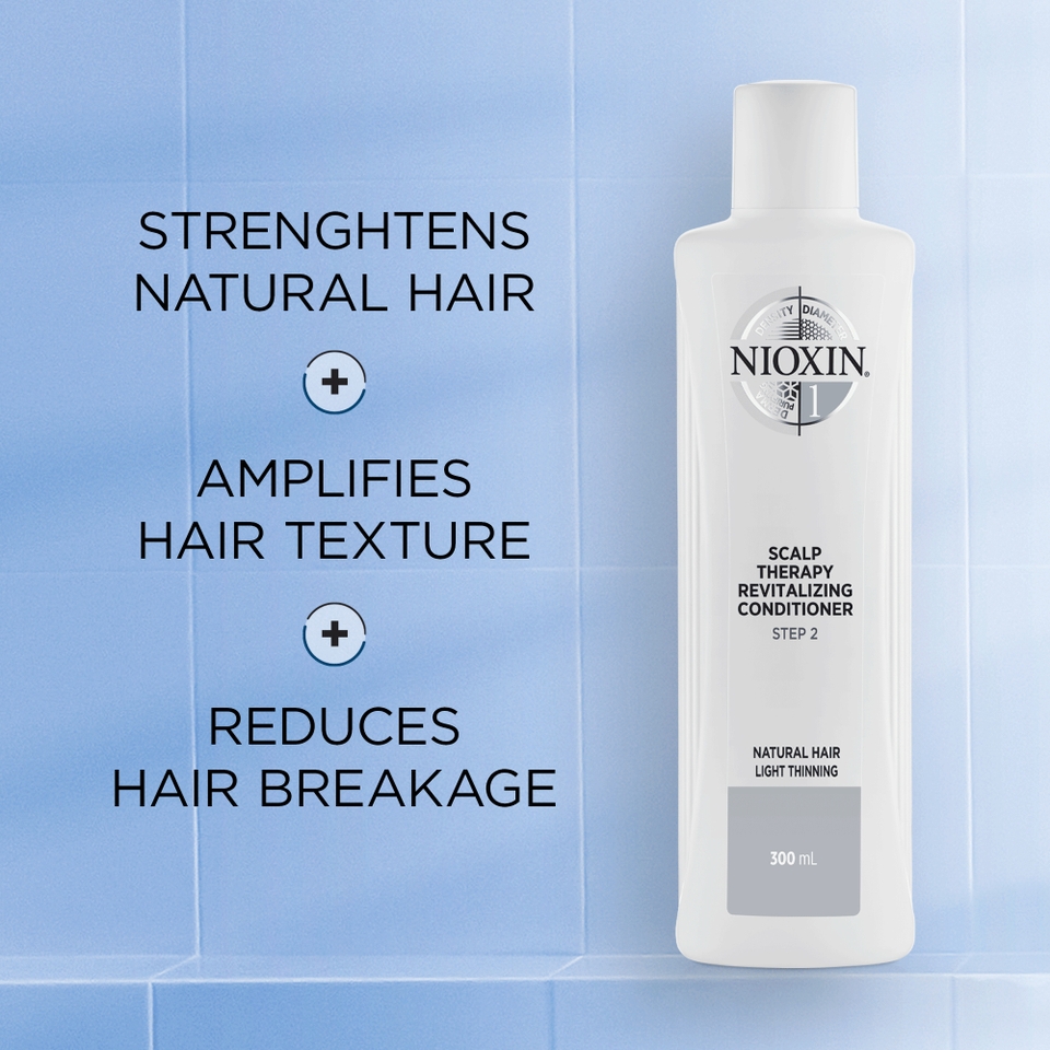 NIOXIN System 1 Scalp Therapy Revitalising Conditioner for Natural Hair with Light Thinning 1L