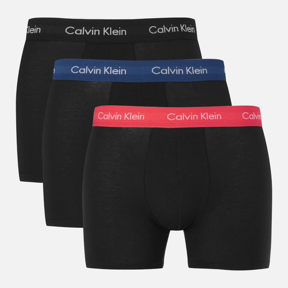 Calvin Klein Men's 3 Pack Boxer Briefs - Black/Cayenne/Airforce