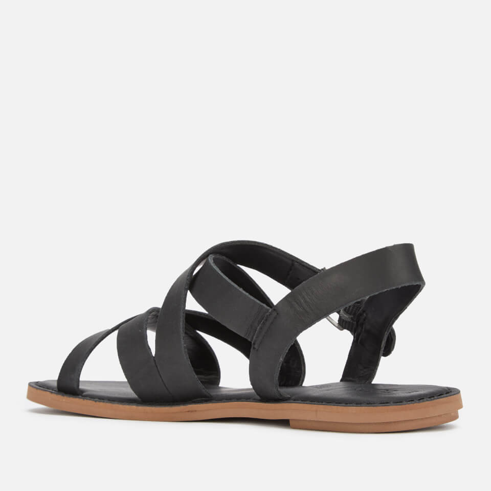 Black leather best sale women's sicily sandals