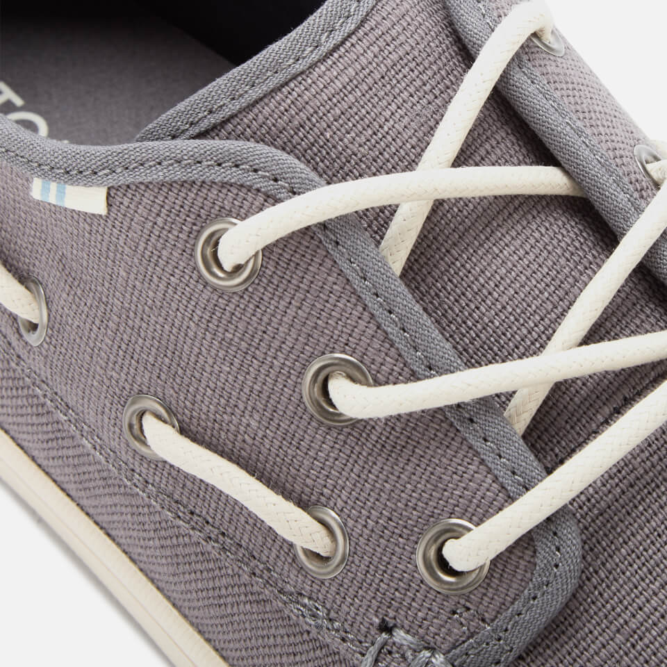 TOMS Men s Dorado Vegan Boat Shoes Grey Allsole