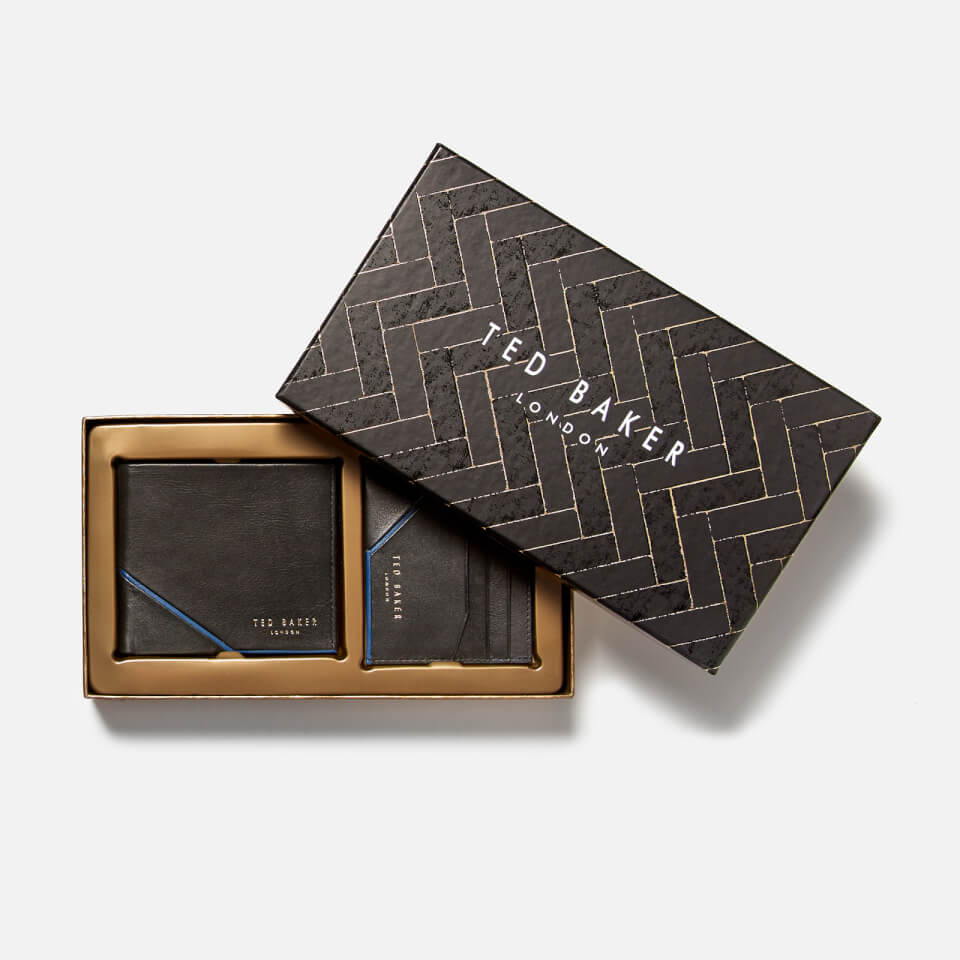 Ted Baker Men's Foals Wallet and Card Holder Gift Set - Black