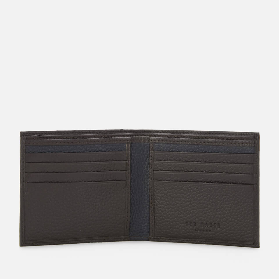 Ted Baker Men's Fiters Seamed Leather Bifold Wallet - Chocolate
