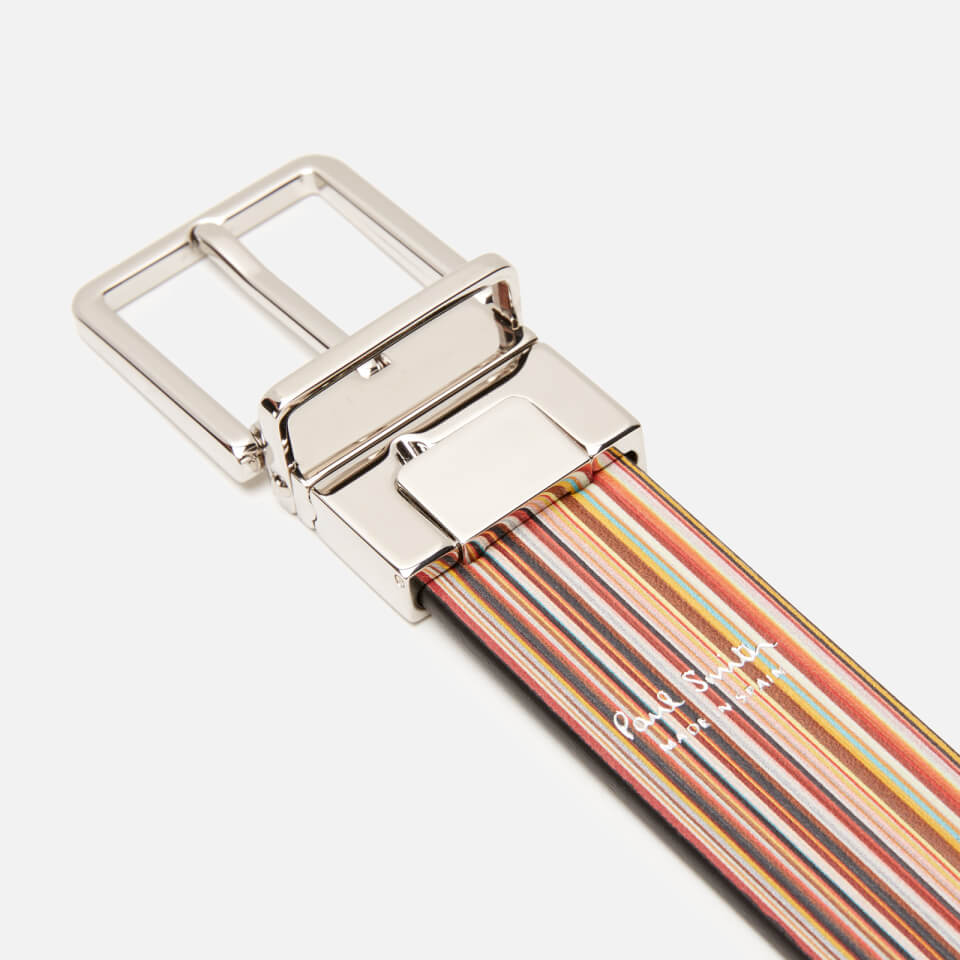 Paul Smith Men's Stripe Reversible Belt - Multi