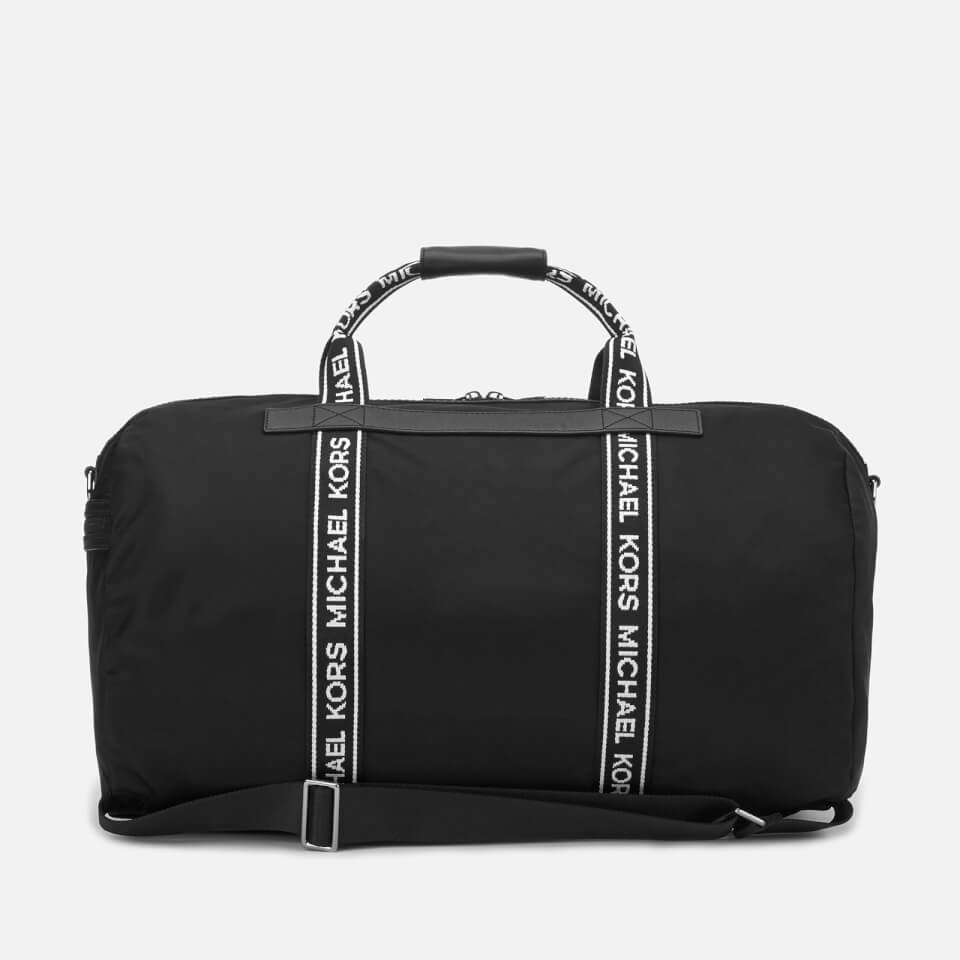 Michael Kors Men's Logo Webbed Holdall Bag - Black/White